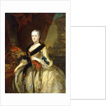Portrait of Maria Josepha, Queen of Poland, standing three-quarter length by Louis de Silvestre