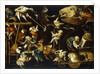 Imaginary Animals and Dwarfs Fighting, Drinking and Carousing by Faustino Bocchi or Boccasi