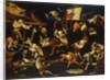 Imaginary Animals and Dwarfs Fighting, Drinking and Carousing by Faustino Bocchi or Boccasi