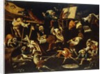 Imaginary Animals and Dwarfs Fighting, Drinking and Carousing by Faustino Bocchi or Boccasi