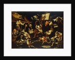 Imaginary Animals and Dwarfs Fighting, Drinking and Carousing by Faustino Bocchi or Boccasi