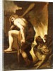 Hercules dragging Cerberus from Hell by Domenico Pedrini
