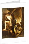 Hercules dragging Cerberus from Hell by Domenico Pedrini
