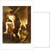 Hercules dragging Cerberus from Hell by Domenico Pedrini