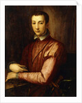 Portrait of Francesco I d'Medici seated half-length, wearing a Doublet with Slashed Sleeves by Alessandro Allori