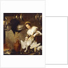La Cuoca - A Kitchen Maid Plucking a Goose in an Interior by Bernardo Strozzi
