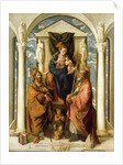 The Madonna and Child Enthroned by Pietro de Marascalchi
