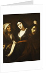 Judith holding the Head of Holofernes, Accompanied by a Maidservant, c.1625-30 by Andrea Vaccaro