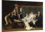 Portrait of the Marquis and Marquise de Cramayel and their seven Children in an Interior by French School