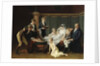 Portrait of the Marquis and Marquise de Cramayel and their seven Children in an Interior by French School