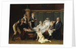 Portrait of the Marquis and Marquise de Cramayel and their seven Children in an Interior by French School