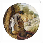 A Proverb - To Fill up the Well After the Calf has Drowned, by Pieter the Younger Brueghel