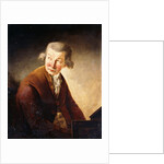 Portrait of a Gentleman, identified as Franz Joseph Haydn, half-length, at a Pianoforte by Henry Fuseli