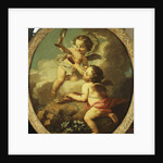 An Allegory of Love - Putti disporting in a Landscape by Etienne Jeaurat