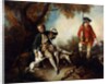La Halte de Chasseurs': A Huntsman Holding a Gamebird and Resting by a Tree, his Servant and Hounds Nearby by Nicolas Lancret