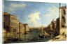 The Grand Canal, Venice, Looking East from the Campo di San Vio by Canaletto