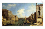 The Grand Canal, Venice, Looking East from the Campo di San Vio by Canaletto