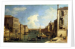 The Grand Canal, Venice, Looking East from the Campo di San Vio by Canaletto