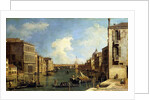 The Grand Canal, Venice, Looking East from the Campo di San Vio by Canaletto