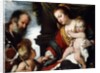 The Holy Family with the Infant St by Bernardo Strozzi