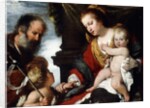 The Holy Family with the Infant St by Bernardo Strozzi