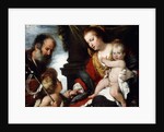 The Holy Family with the Infant St by Bernardo Strozzi