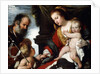 The Holy Family with the Infant St by Bernardo Strozzi