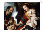 The Holy Family with the Infant St by Bernardo Strozzi