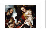 The Holy Family with the Infant St by Bernardo Strozzi