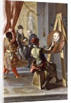 Fabio Albergati received by Philip II of Spain, while an Artist Secrectly Executes his Portrait on the King's Instructions by Giovanni Antonio Burrini or Burino