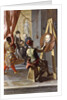 Fabio Albergati received by Philip II of Spain, while an Artist Secrectly Executes his Portrait on the King's Instructions by Giovanni Antonio Burrini or Burino