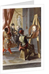 Fabio Albergati received by Philip II of Spain, while an Artist Secrectly Executes his Portrait on the King's Instructions by Giovanni Antonio Burrini or Burino