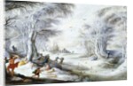 A Winter Landscape with the Massacre of the Innocents by Gysbrecht Lytens or Leytens