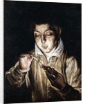 A Boy lighting a Candle by El Greco