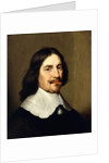 Portrait of a Gentleman, bust length, wearing Black by Gerrit van Honthorst
