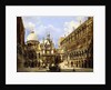 The Courtyard of the Doge's Palace, Venice, 1841 by Frederico Moja