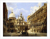 The Courtyard of the Doge's Palace, Venice, 1841 by Frederico Moja