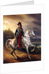 Portrait of Justo Machado y Salcedo, Spanish Consul in Paris on horseback, 1821 by Emile Jean Horace Vernet