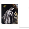 Saint Francis kneeling in Meditation by El Greco