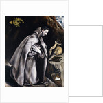 Saint Francis kneeling in Meditation by El Greco
