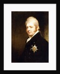 Portrait of Prince Adolphus Frederick, Duke of Cambridge, bust length wearing the Star of the Garter, 1808 by William Beechey
