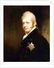 Portrait of Prince Adolphus Frederick, Duke of Cambridge, bust length wearing the Star of the Garter, 1808 by William Beechey