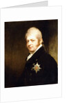 Portrait of Prince Adolphus Frederick, Duke of Cambridge, bust length wearing the Star of the Garter, 1808 by William Beechey