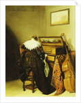 A seated Lady seen from Behind before a Virginal by Pieter Codde