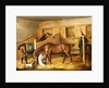 Hunters in a Stable with a Groom, 1809 by Thomas Weaver