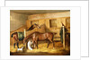 Hunters in a Stable with a Groom, 1809 by Thomas Weaver