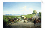 The Roman Hunt near the Tomb of Santa Cecilia, Via Appia Antiqua by Carel Max Gerlach Anton Quaedvlieg