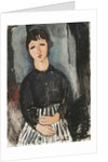 A Servant in a Striped Apron, 1916 by Amedeo Modigliani