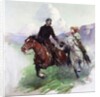 Riding Hard with Two Shooters, 1919 by Frank Tenney Johnson