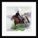 Riding Hard with Two Shooters, 1919 by Frank Tenney Johnson